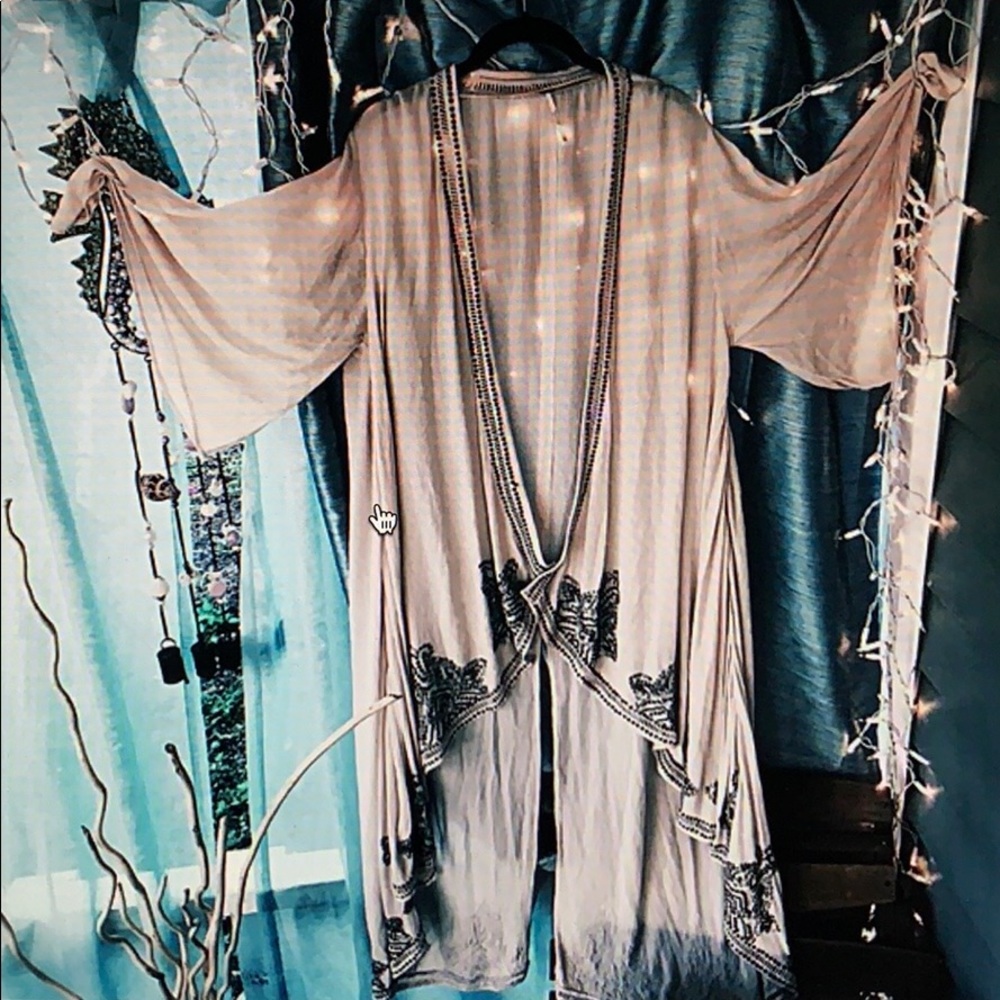 Free people beaded Kimono